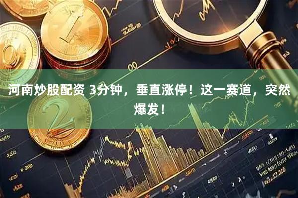 河南炒股配资 3分钟，垂直涨停！这一赛道，突然爆发！